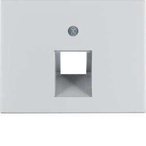 Centraaldoos RJ-datacontactd. 1v 45° berker K.1/K.5 alu.