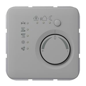 Ruimtethermostaat + 4 bin CD grijs KNX