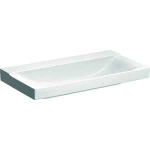 Xeno2 wastafel 90x48cm zonder kraangat zonder overloop wit Keratect