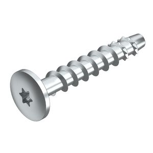 Rail anker met vlakke panhead 7,5x60 staal verzinkt VVE=50
