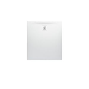 Douchevloer 1000x900mm rechthoekig wit  Marbond composiet afvoer aan korte zijde