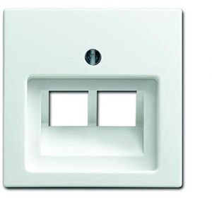 Centraalplaat voor datadoos 2 x RJ45 SI-B-alpin wit