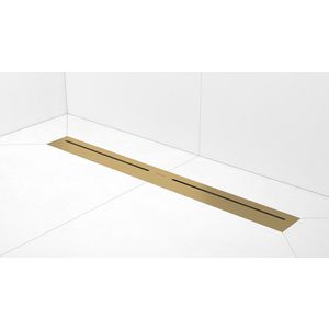 Douchegoot PureFlow Dryphon 100cm Brushed brass