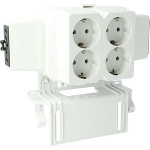 Contactdoosdeksel AK2-S/GZ/WIK 5p met 4-voudige L1 WIELAND