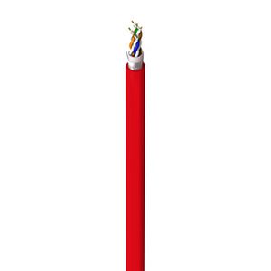 Haspel a 100m. Brandmeldkabel S/FTP Cat 5e LSNH rood
