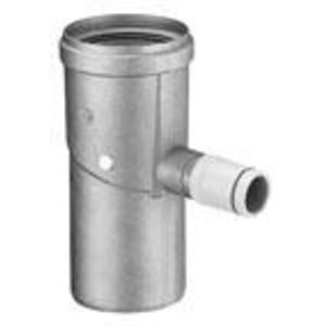 Condensafvoer Alu-Fix hor./vert. AL 150mm cond.aansl. 32mm