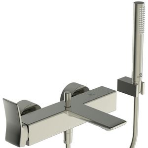 Conca bad/douchemengkraan met badset silver storm (rvs look)