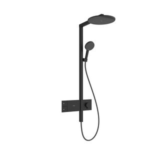 Showerpipe 300 1 straalsoort ShowerSelect comfort Raindance Alive S mat zwart