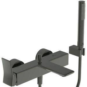 Conca bad/douchemengkraan met badset magnetic grey (grijs)