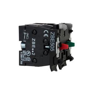 Dubbel contactblok drukknop ZBE 22mm 1NO+1NC Sch Harmony XB5