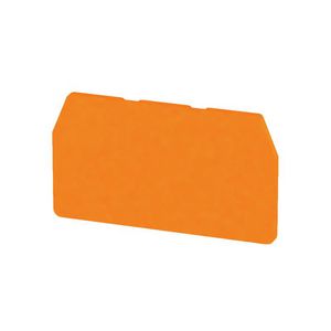 Afsluit- eindplaat oranje h:51.5mm b:2mm V-0, VVE=20