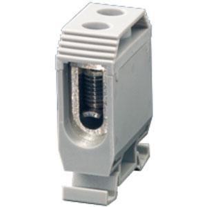 Verbindingsklem DIN-rail 16-50 mm2 1 polig Grijs