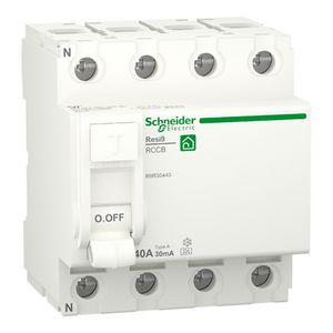 Aardlekschakelaar 4-polig 40A 6000A 30mA Type A Resi9