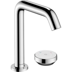 Tecturis S 2-gats wastafelkraan 150 CoolStart met afvoer chroom