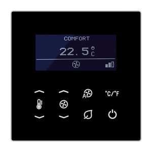 Verwarmingsactor Fan Coil regelaar LS990 zwart KNX