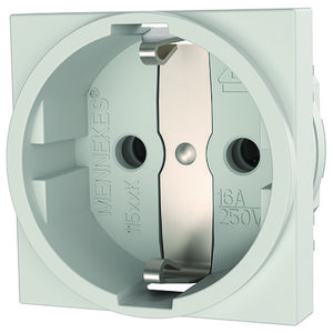 Inbouwwandcontactdoos 16A 2P+A 230V IP20 SCHUKO wit