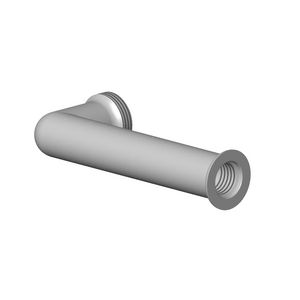 Aansluiting 121x47x28mm Messing gebors. (23kt Goud)