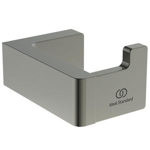 conca handdoekhaak rechthoekig enkel silver storm (rvs look) T4506GN