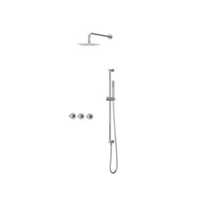 Afbouwdeel regendouche combiset Pact 4 inbouwthermostaat chroom CSP4EXCRABAB excl. inbouwbox