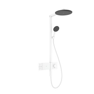 Showerpipe 300 1 straalsoort ShowerSelect comfort Raindance Alive S mat wit