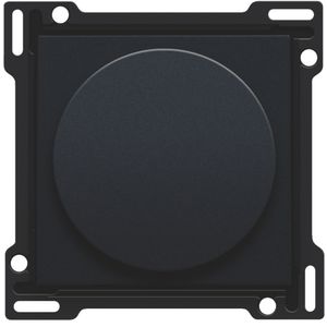 Afwerkingsset draaiknopdimmer/snelh.reg. incl. draaikn black