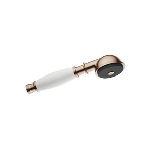 Metalen handdouche+pors greep(wit)FlowRed-BG