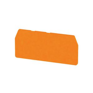 Afsluit- eindplaat oranje h:63.5mm b:2mm V-0, VVE=20