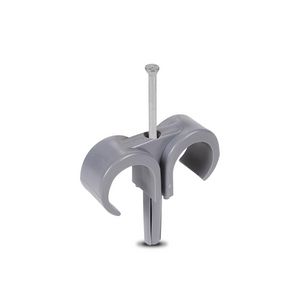 Doos a 100st. Plugclip nagel duo 16/19mm grijs