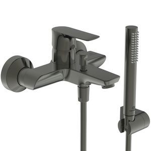 Connect Air bad/douchemengkraan met badset magnetic grey (grijs)