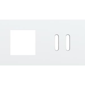 Afdekplaat 2-voud horiz. 71mm centerafst. 154-56808