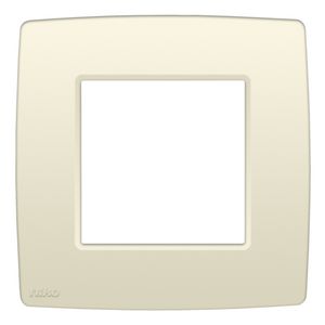 Enkelvoudige afdekplaat Original cream