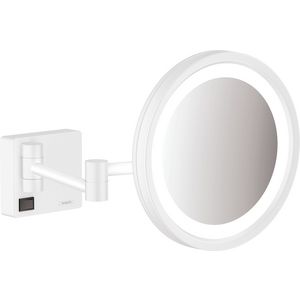 AddStoris scheerspiegel+LED Licht mat wit