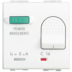 Installatieautomaat Light 16A 3kA 230V 2 modulen wit
