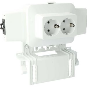 Contactdoosdeksel AK2-S/GZ/WIK 3p met 2-voudige WIELAND