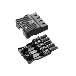 Steker vlak 5-polig 1,5mm² female zwart VVE=10