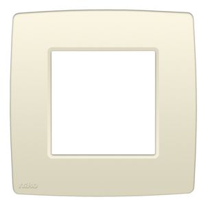 Enkelvoudige afdekplaat Original cream