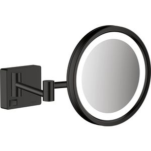 AddStoris scheerspiegel+LED Licht mat zwart
