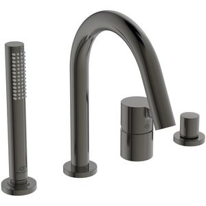Joy badmengkraan 4-gats badrand met uitloop magnetic grey (grijs)