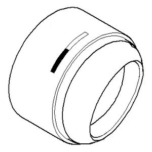 Kapje 37x28mm chr 092830031-00