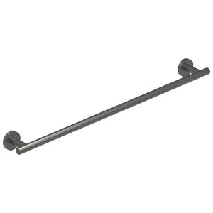 Wandhanddoekrek 60cm enkel geborsteld metal black PVD