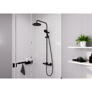Vernis Blend Showerpipe+douchethermostaat Eco Smart mat zwart