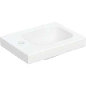 iCon Light fontein 38x28cm kraangat + aflegvlak links zonder overloop mat wit