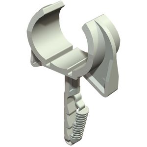 Snap-klem 16-19mm polyam li.grijs RAL 7035 VVE=100