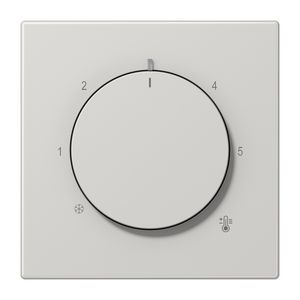 Thermostaatafdekking LS slagvast lichtgrijs