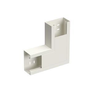 Verticaal hoekstuk wandgoot WGX-LSU120X65+D wit RAL9010