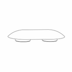 Buffer voor zitting oval grijs