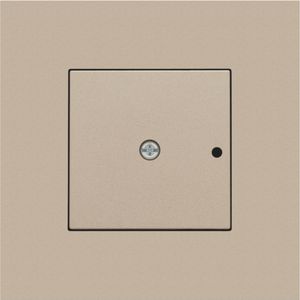 Afwerkingsset 1-kanaals inbouw RF met enkelpolig champagne