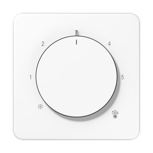 Thermostaatafdekking CD slagvast alpinwit