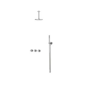 Afbouwdeel regendouche combiset Pact 4 inbouwthermostaat chroom CSP4EXCRADBA excl. inbouwbox