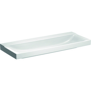 Xeno2 wastafel 120x48cm zonder kraangat zonder overloop wit Keratect